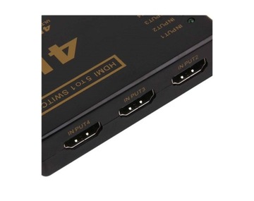 Переключатель HDMI 3D 4K Ultra HD 5-вход 25м + пульт ДУ