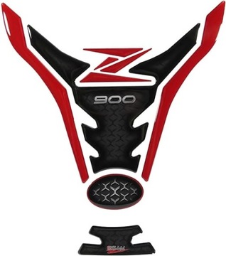 Tankpad czerwono czarny kompatybilny z Kawasaki Z900 2017