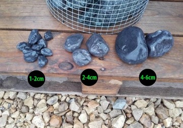 Kamienie Ozdobne Ogrodowe NERO EBANO 2-4cm 10KG