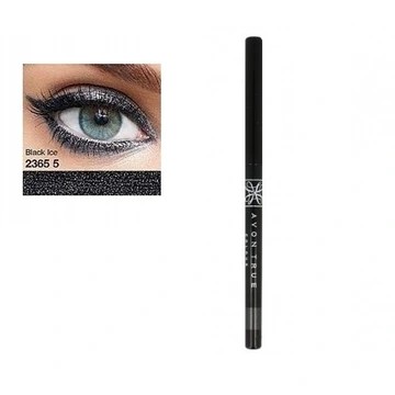 Konturówka do Oczu BLACK ICE Avon Diamentowa Kredka 06353 MEGA Trwała