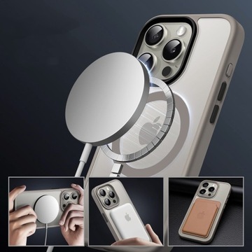 МАТОВЫЙ КОРПУС MAGSAFE ДЛЯ IPHONE 15 PRO + СТЕКЛО