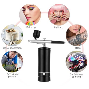 НАНЕСЕНИЕ АЭРОГРАТОМ ЭЛЕКТРИЧЕСКИЙ МАКИЯЖ СПРЕЙ ДЛЯ НОГТЕЙ АЭРОГРАТ АЭРОЩЕТКА