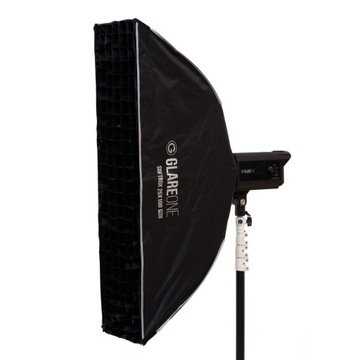 Softbox GlareOne 25x100 PRO - zestaw z gridem