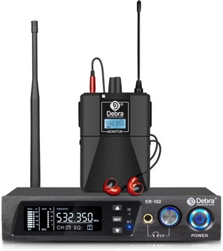 Debra AudioPRO ER-102 UHF bezprzewodowy system monitorowania dousznego L916
