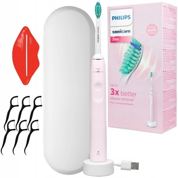 ZESTAW SZCZOTECZKA SONICZNA DO ZĘBÓW PHILIPS HX3651/11 + ETUI + DODATKI