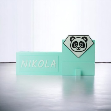 Настольный органайзер Держатель для карандашей Пенал ИМЯ подарок CREEPER 3D