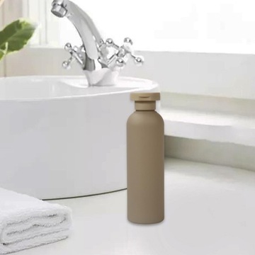 Герметичные, сжимаемые дорожные бутылки, пустые контейнеры с откидной крышкой, серые, 200 мл