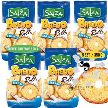 SALZA CHRUPKI CHLEBOWE przekąska BREDO ROLLS z solą SOLONE 70G x5 0,35KG
