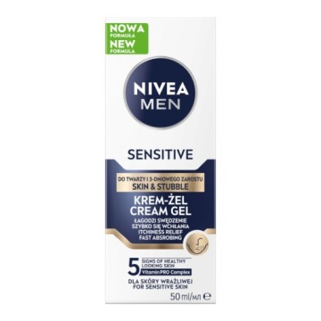 NIVEA MEN Чувствительный крем-гель для лица и 3-дневной бороды 50 мл