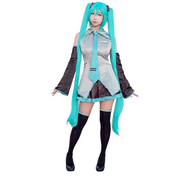 HATSUNE MIKU VOCALOID PERUKA COSPLAY WIG Z HAIRNETEM