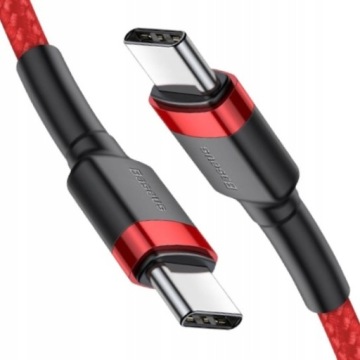 Прочный нейлоновый кабель Baseus USB-C PD Шнур USB-C 60 Вт 20 В 3 А QC3.0 2 м