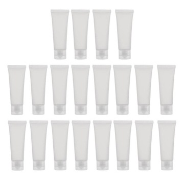 20 szt. 50 ml pusty plastikowy pojemnik na butelkę z tubką na balsam do