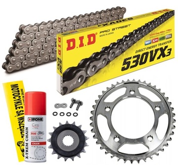 ZESTAW NAPĘD-OWY DID X-RING TŁUMIK DRGAŃ SUZUKI GSF 650 S / SA BANDIT 05-06