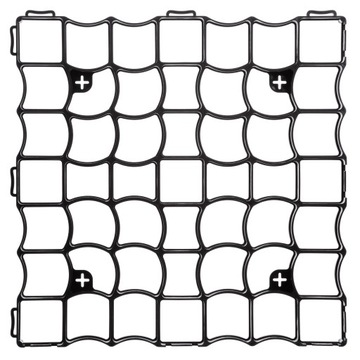 4x парковочная решетка 50x50x3см + 4x анкера