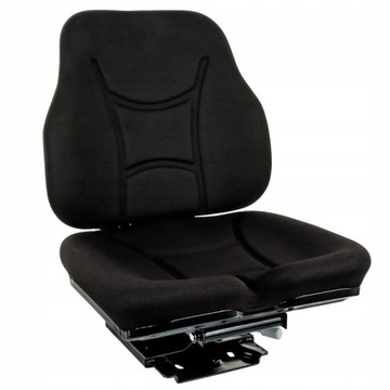 SIEDZENIE DWUCZĘŚCIOWE DO MASZYN ROLNICZYCH BUDOWLANYCH DELUXE TKANINA