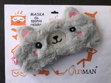 МАСКА ДЛЯ СПЯЩЕГО ПУЗЫРЯ РЕЛАКСАЦИЯ МИШКА СЕРЫЙ СТАРИК ПЛЮШЕВЫЙ МИШКА