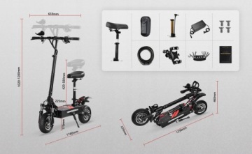 Складной электромобиль BoYueDa Q7pro 3200W 70KM/H 19AH с NFC