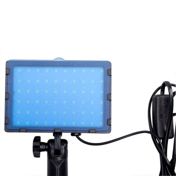Lampa LED SQ30W 5700K na statywie filtry kolorowe