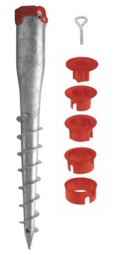 PODSTAWA SŁUPA WKRĘCANA ŚWIDER 550x68x2.0