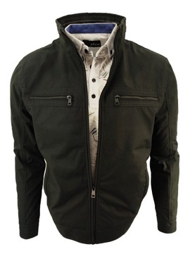 КУРТКА ПЕРЕХОДНАЯ МУЖСКАЯ, ГЛАДКАЯ, ТЕМНАЯ, ПРЯМАЯ 2469 3XL XXXL