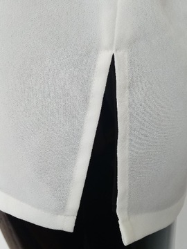 Elegancka biała ecru bluzka Dorothy Perkins XL biała pod żakiet mgiełka 42