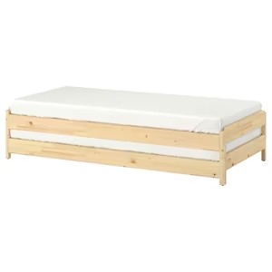 IKEA UTAKER Łóżko sztaplowane 2materace twarde