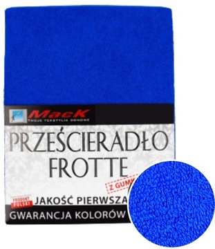 PRZEŚCIERADŁO FROTTE Z GUMKĄ 140X200 granatowy