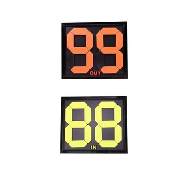 2 Pieces Soccer Football Substitution Board