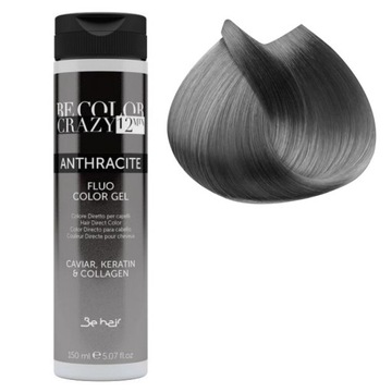 BE COLOR CRAZY FARBA/TONER W ŻELU 12MIN ANTHRACITE