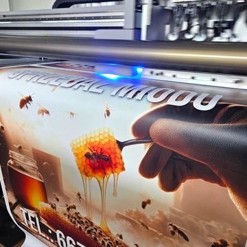 Прочный рекламный баннер для продажи меда, реклама меда 100х100см, брезент