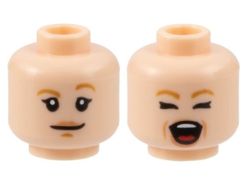LEGO Głowa Główka 28621pb0062 Damska Cielista Uśmiech