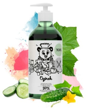 YOPE Płyn do mycia naczyń OGÓREK 750 ml