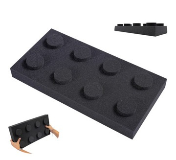 Panel akustyczny dekoracyjny wygłuszający pianka 25x50 gr.7cm KLOCEK atesty