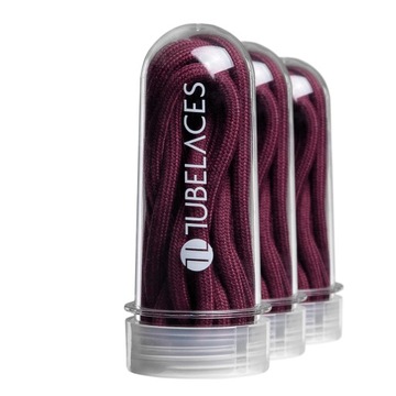 sznurowadła TUBELACES - MAROON (130 cm)