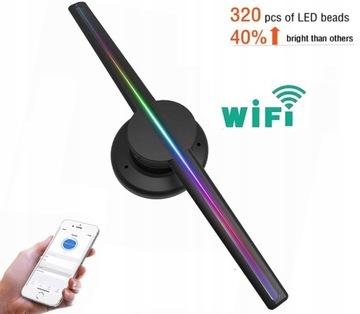 СОВРЕМЕННЫЙ ВИД РЕКЛАМНОЙ ГОЛОГРАММЫ 3D 320 LED WIFI