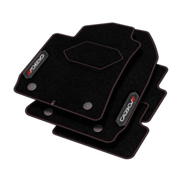 Velurové koberce Carbon pro Volkswagen Golf V 2003-2009