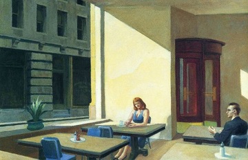 Rep E. Hopper Kafeteria 90x60 obraz płótno Lue