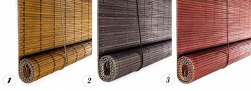 Roleta półzaciemniająca bambusowa wewnętrzna 90x160 cm naturalny