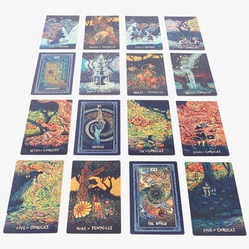 НАБОР КЛАССИЧЕСКИХ КАРТ ТАРО ГАДАНИЕ ТАРО СОЛНЦЕ ЗОЛОТАЯ ФОЛЬГА 78 КАРТ ПВХ