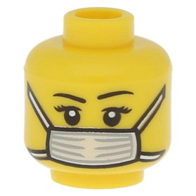 LEGO Głowa główka maseczka 3626cpb0657 żółta