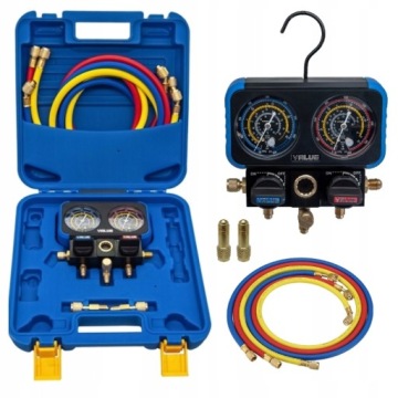 ZESTAW MANOMETRÓW DO KLIMATYZACJI VALUE VRM2-B-080 R32 R407c R410A R134A
