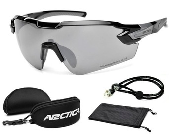 ARCTICA CYCLING Okulary S-316 PRZECIWSŁONECZNE ROWEROWE DUŻE SZKŁO