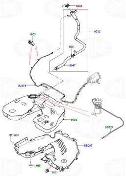 KRYT MATICE ZÁCPA  PLNĚNÍ PALIVA LAND ROVER LR178173 FW939030AD LR138720
