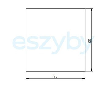 szyba minikoparka CAT 301.8C 302. przednia 2920452
