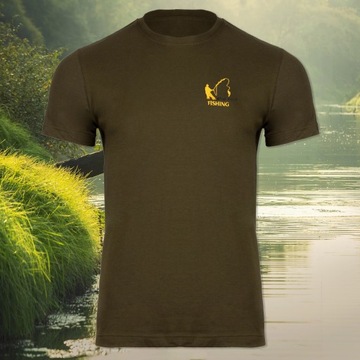 FISHING Дышащая футболка для рыбалки - Хлопок L