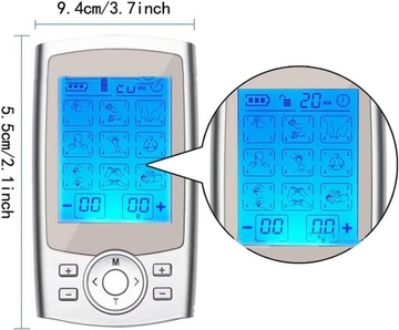ЭЛЕКТРОСТИМУЛЯЦИЯ МЫШЦ TENS EMS MASS 8XELEKTROD 36 КОЛИЧЕСТВО ПРОГРАММ
