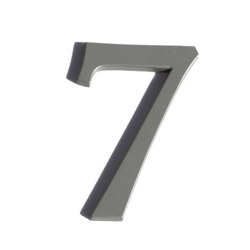 numer domu. numer na dom. cyfry na dom. tablica na dom. 3D premium srebro 7
