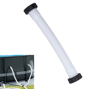 WĄŻ RURA BASENOWY DO POMPY BASENU 40CM 38MM BIAŁY