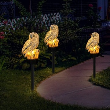 Светодиодный светильник SOLAR OWL (солнечный), декоративный IP65