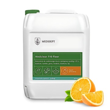 Płyn do Mycia Czyszczenia Podłóg 110 Floor Mediclean 5l pomarańcza